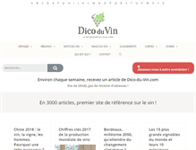 Tablet Screenshot of dico-du-vin.com